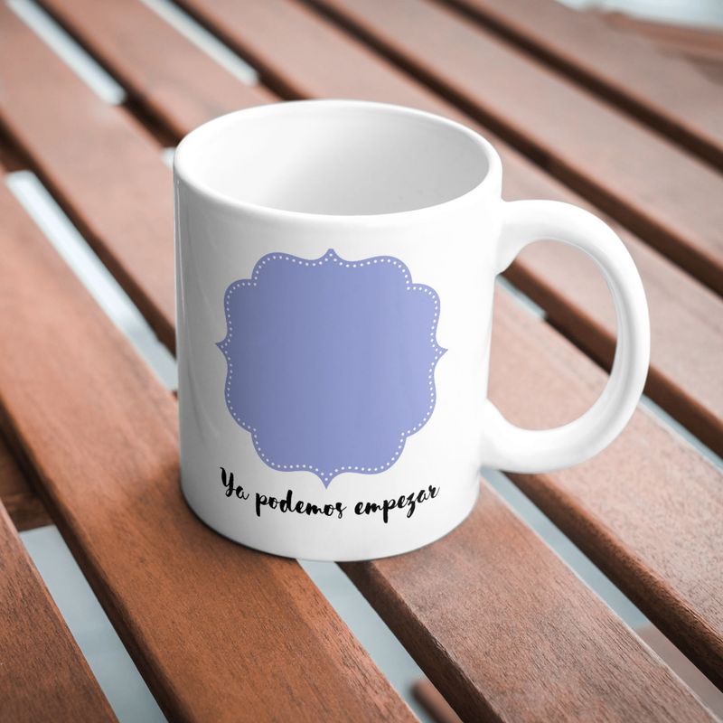 Taza Forma azul con foto