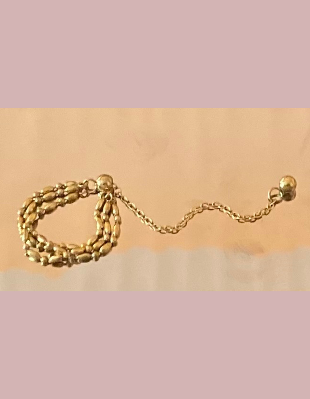 Anillo flexible cuerdas oro