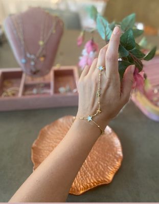 Pulsera estrellas oro - idea de regalo original