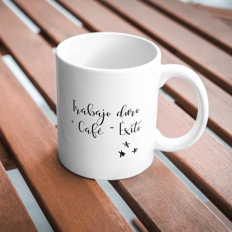 Taza Éxito y trabajo duro
