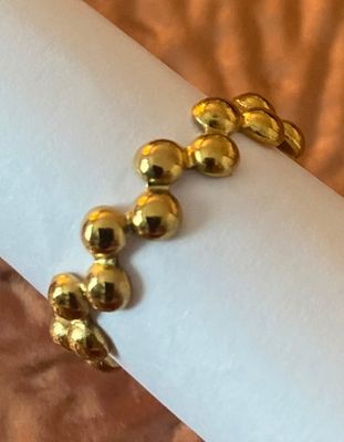 Anillo círculos oro - regalo original para mamá