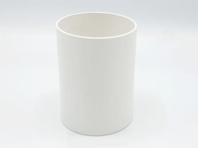 Metallbecher rund weiß Metallbecher aus Aluminium, rund Durchmesser 8,5cm, Höhe 11 cm, mit weißer Farbe pulverbeschichtet