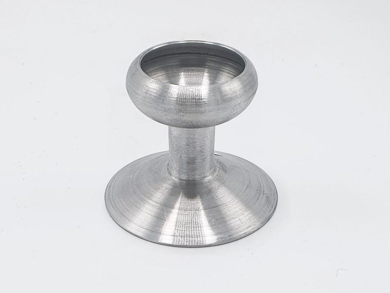 Dochthalter für Wachsfeuer Aluminium