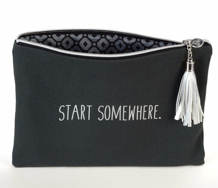 Chit Chat Cosmetic Bag &quot;start somewhere&quot;