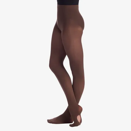 SoDanca Convertible Adult Tights TS82 - S/M Espresso