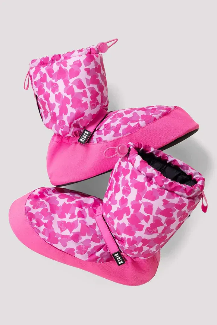 IM009KB Kids Bootie  - M Pink hearts