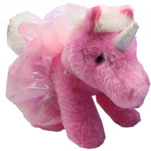 6338 Dasha Plush Unicorn - blue