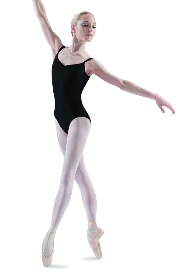 BLOCH Leotard Cami Pinch Front - BLK L2750 - XS BLK