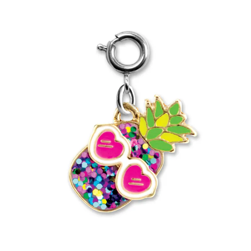 CHARM IT! Gold Glitter Pineapple Charm