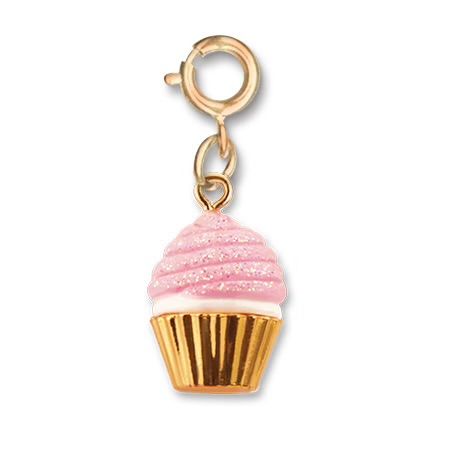 CHARM IT! Gold Glitter Cupcake Charm