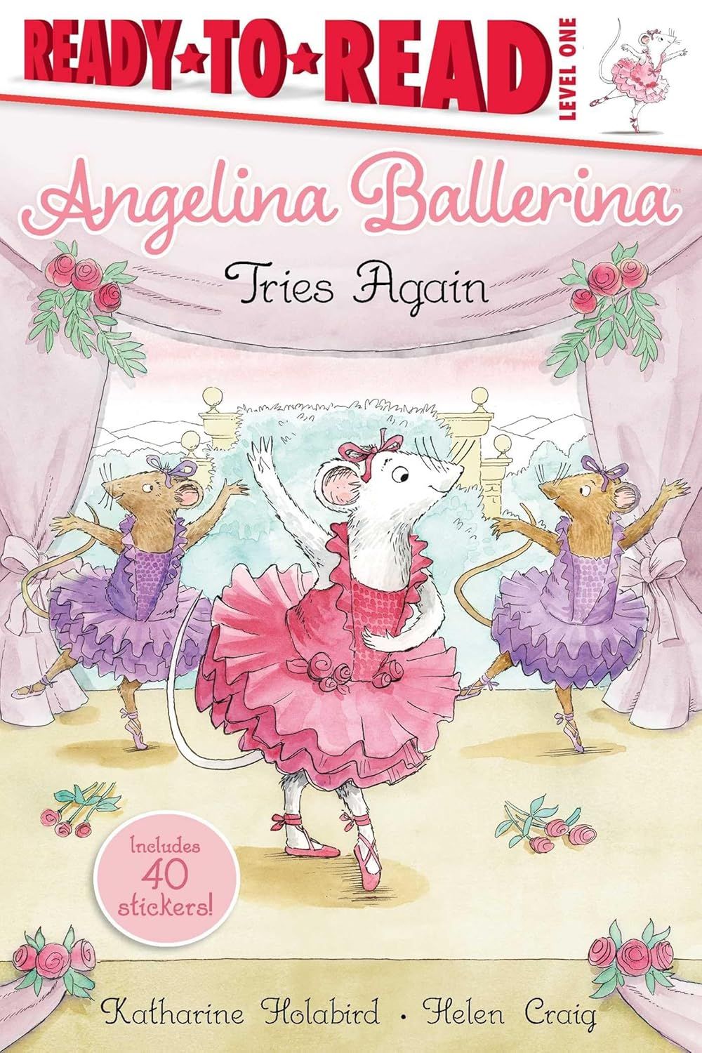 Angelina Ballerina Tries Again By Katharine Holabird Hard Cover