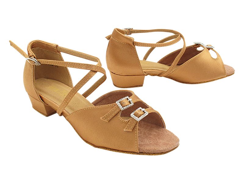 VF 1625FT Tan Satin Sz 10 / 1&quot; Heel