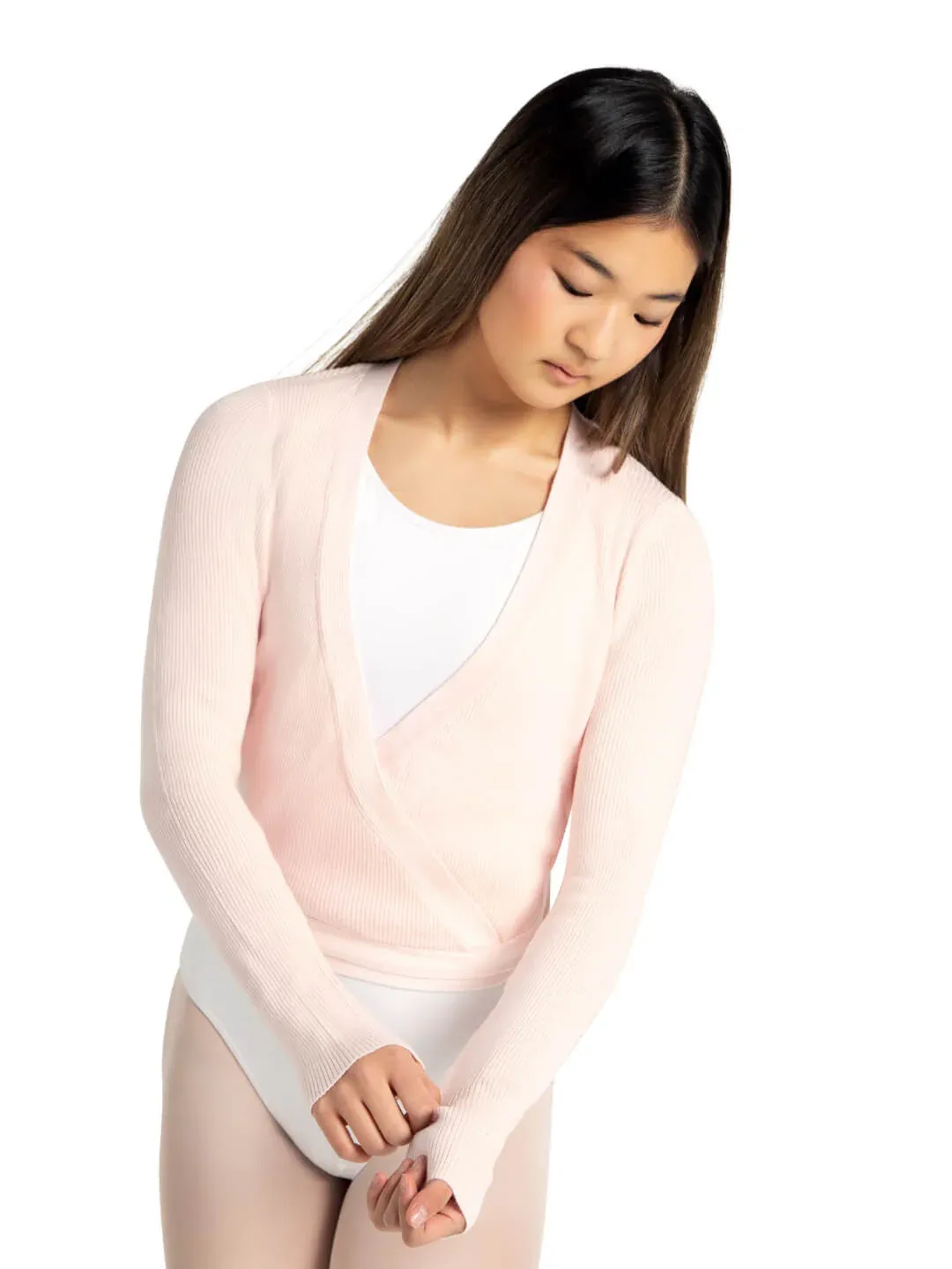 11381W Wrap Sweater Ladies  - XS Pink