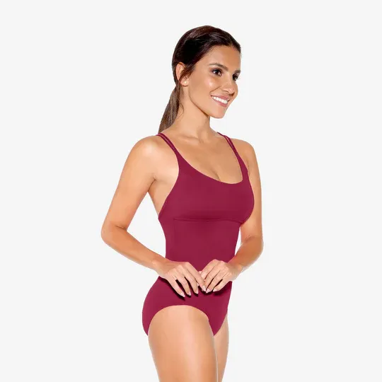 SL18 Adult Leotard Burgundy M