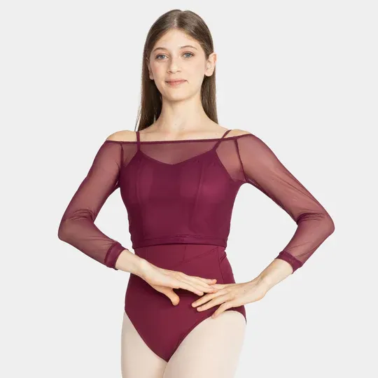 SL226 Antalya Mesh Crop Top - L Bur
