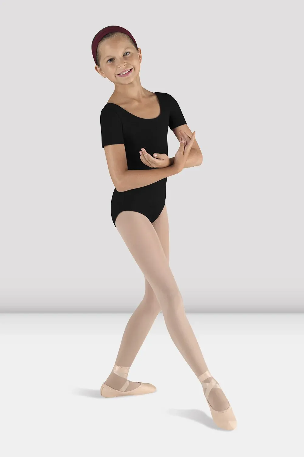 BLOCH Leotard CL5402 s/s basic - XLC 14 Child BLK