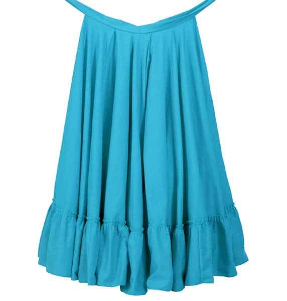 Folklorico Practice Skirt - 85 Torquoise