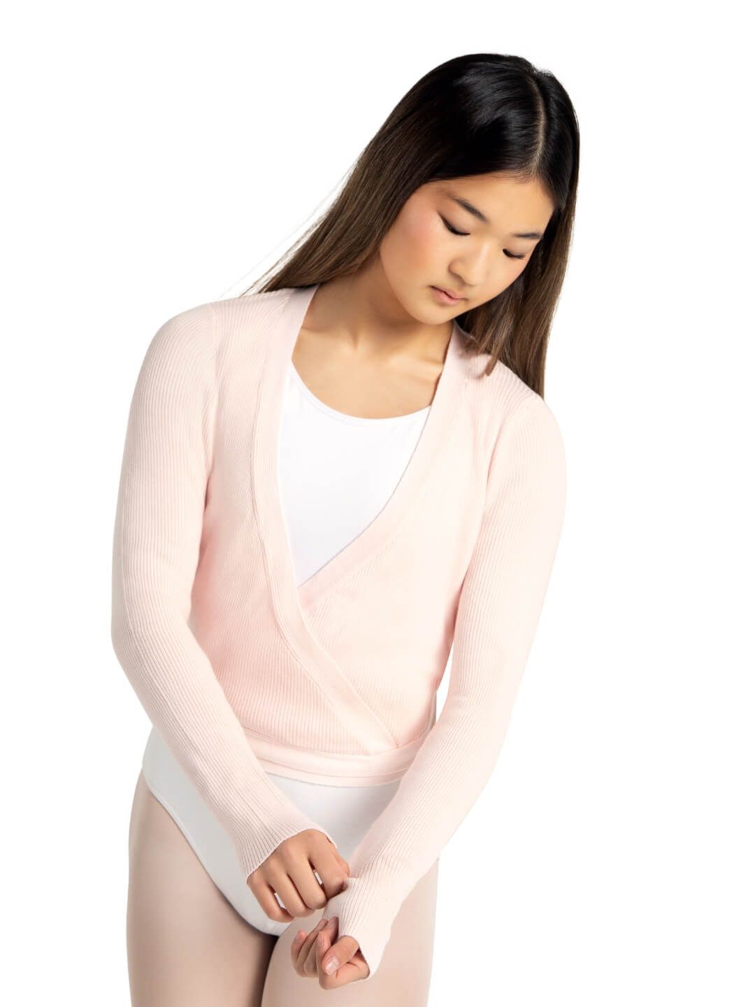 11381W Wrap Sweater Ladies  - M Pink