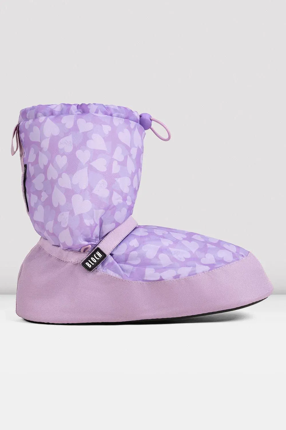 IM009BP Print Warm Up Bootie Adult - XS Lilac Hearts