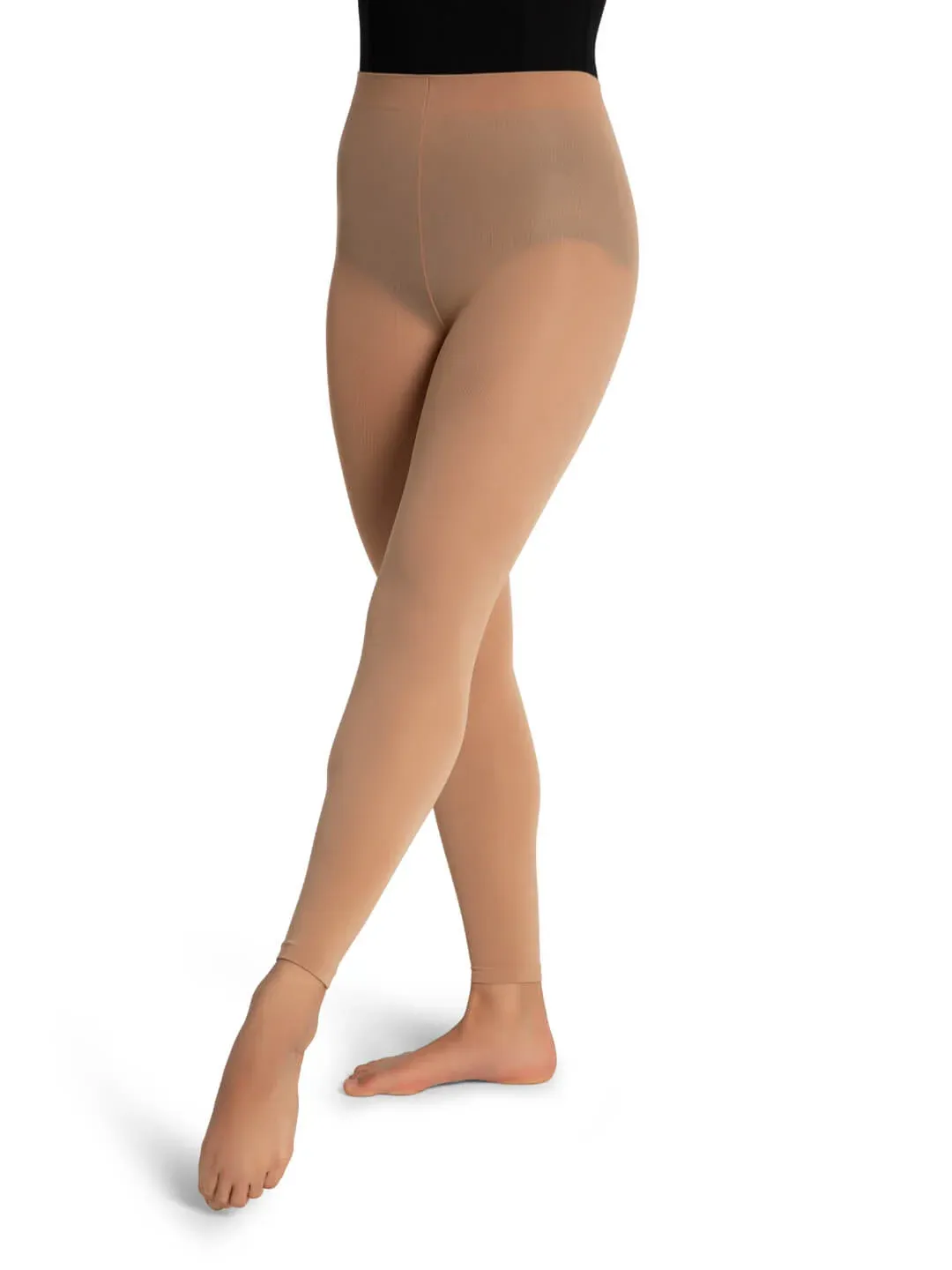 1917 Footless Tights - Small/Medium Caramel