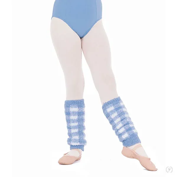 Child Eurotard Leg Warmer 72526c - Lt Blue/white