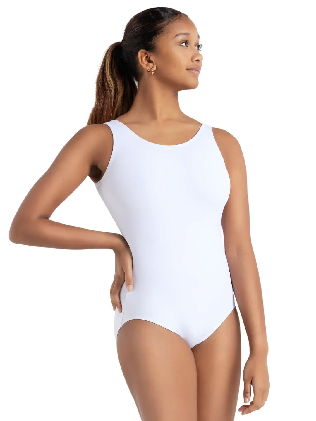 Capezio Leotard Tank - TB142 - L WHT