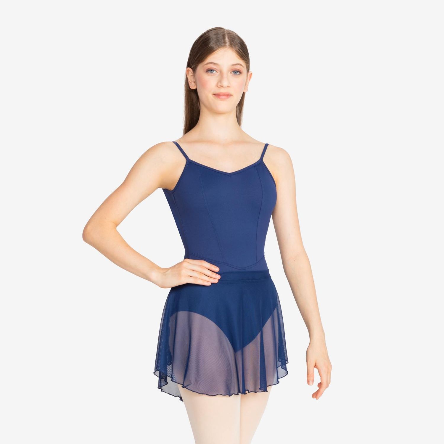 SoDanca SL216 Wave Pull On Skirt M Navy