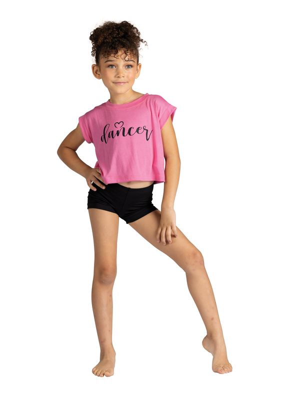 Danz N Motion Heart Tank Bright Pink M Child 8-10