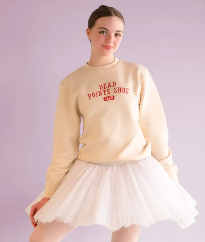 Covet Dance Dead Pointe Shoe Club Sweatshirt Adult XS