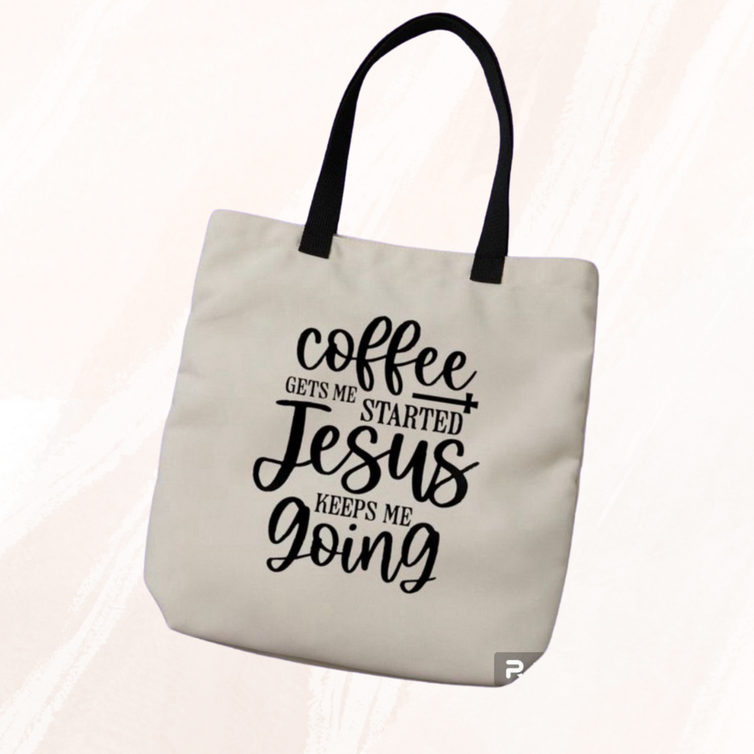 Christian Tote Bag Coffee And Jesus