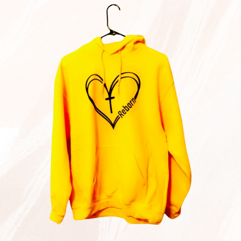 Jesus Hoodie - Heart Yellow Hoodie