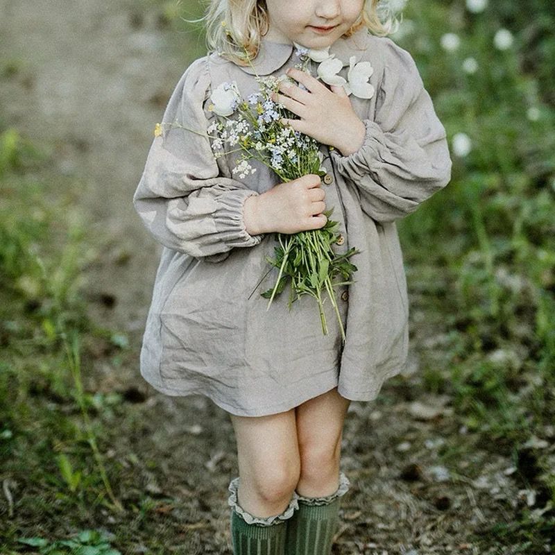 Long Sleeve Linnen Dress