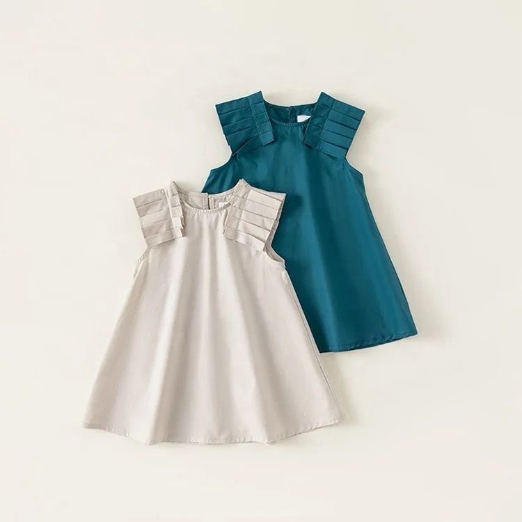 organic cotton Sleeveless Girl dress.