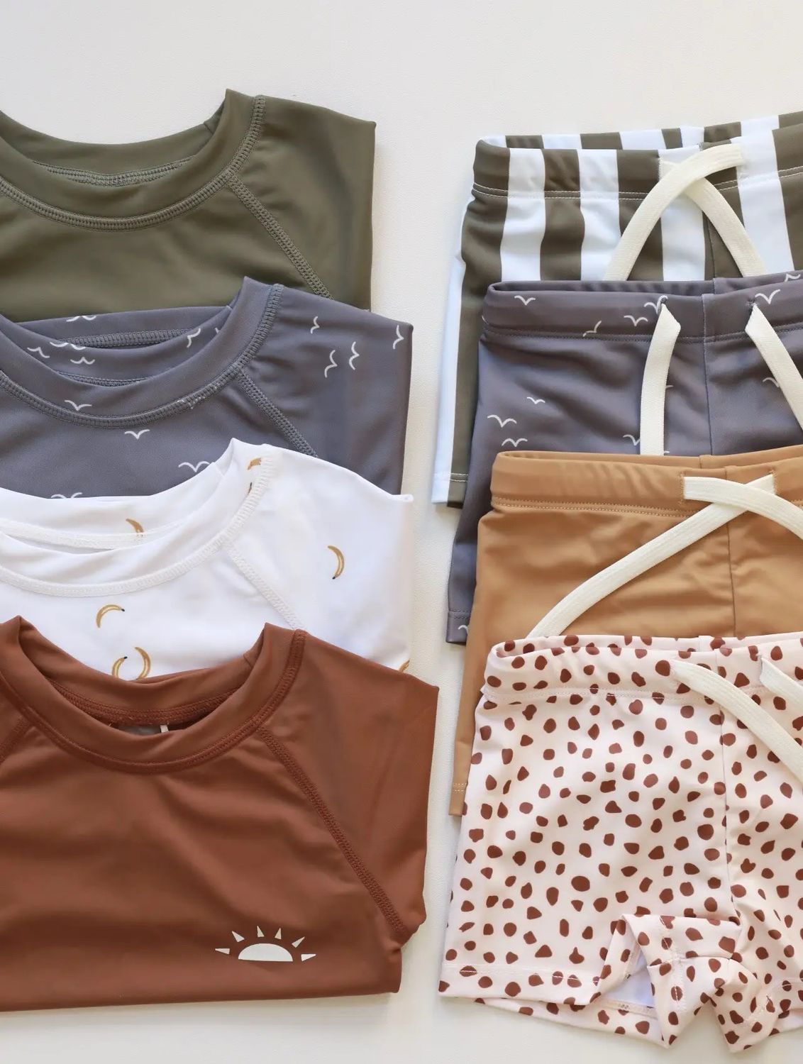 Shorts Long Sleeve Swim Set