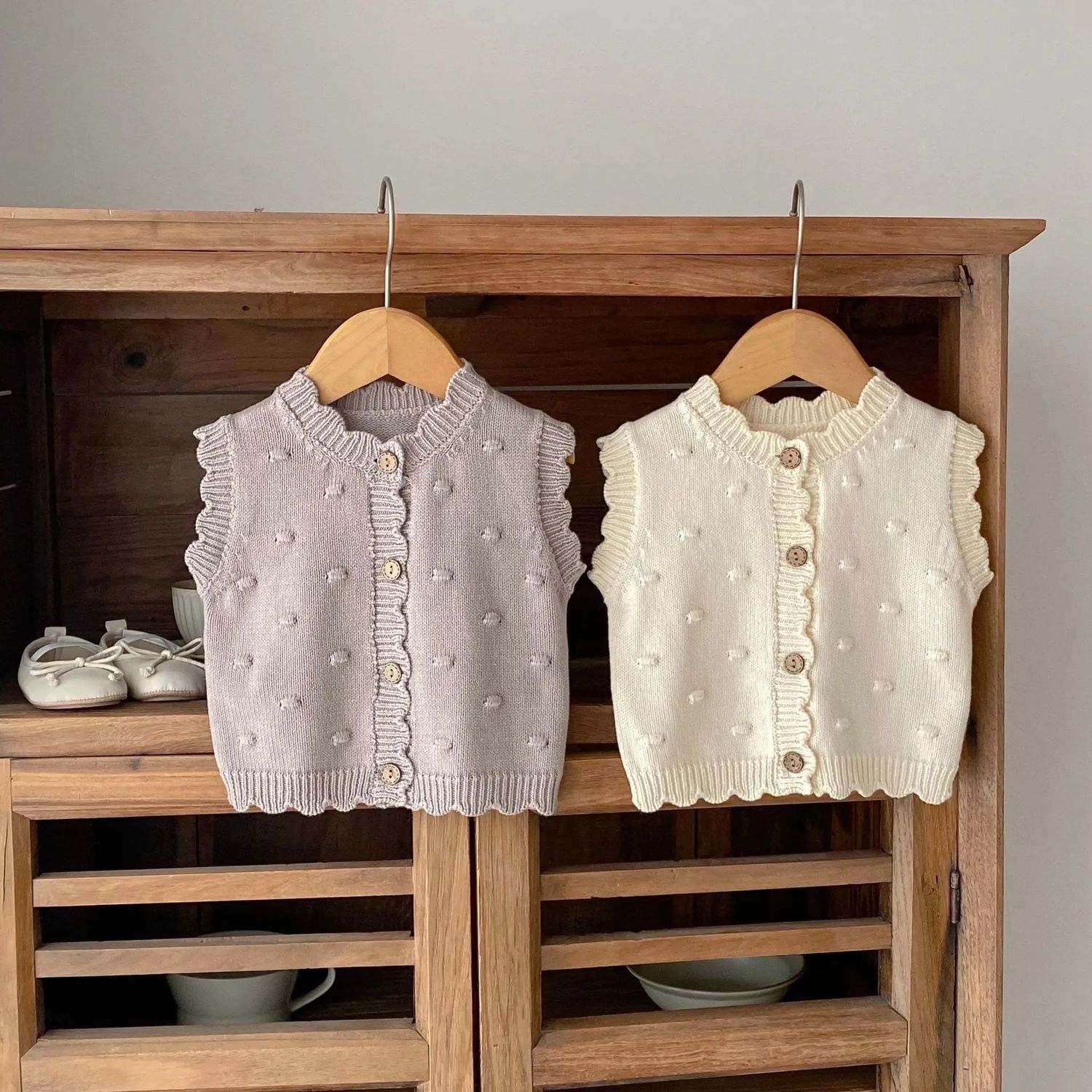 Knitted Short Sleeve Vest