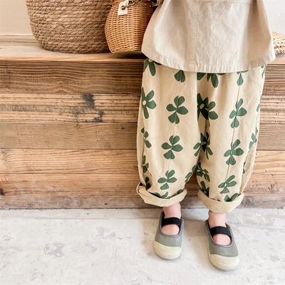 Floral Loose Fit Trousers