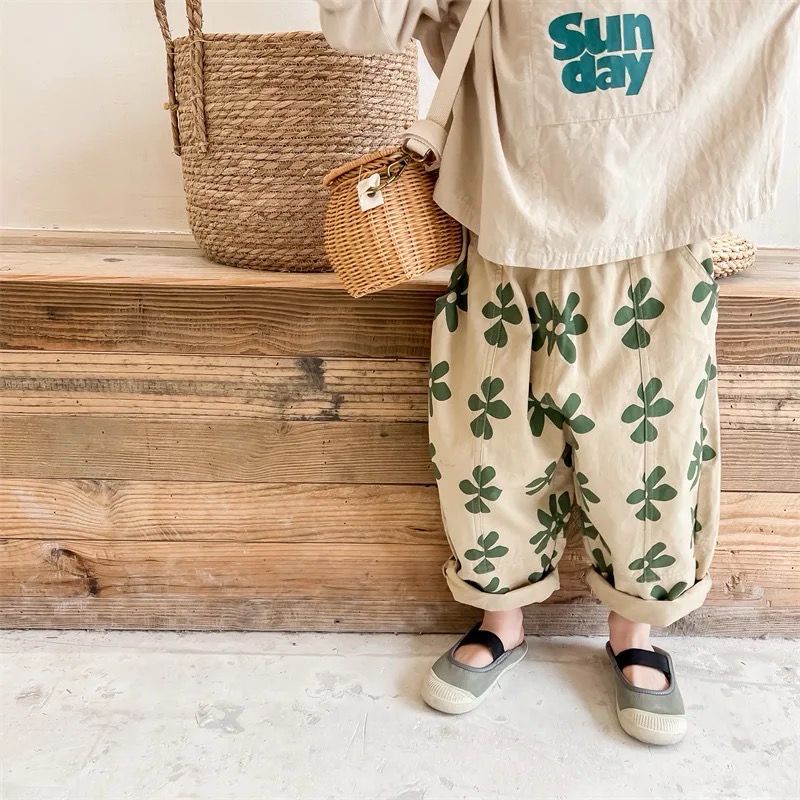 Floral Loose Fit Trousers
