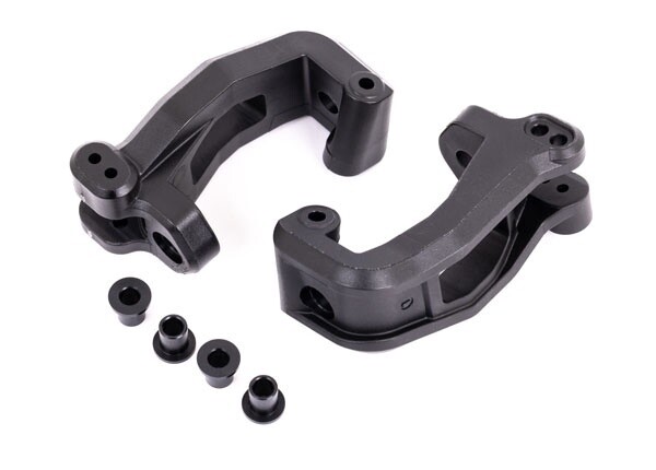Caster blocks (c-hub), left &amp; right/ kingpin bushings (4)