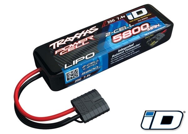 5800mah 7.4v 2-Cell 25C LiPo Battery