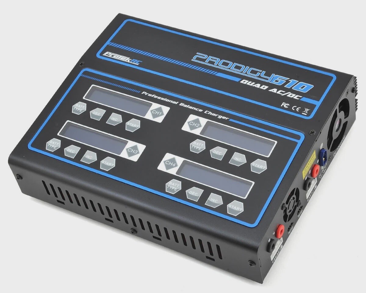 ProTek RC &quot;Prodigy 610 QUAD AC&quot; LiHV/LiPo AC/DC Battery Charger (6S/10A/100W x 4)