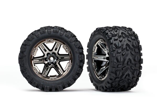 RXT 2.8&quot; Black Chrome Wheels &amp; Talon EXT Tires (2)