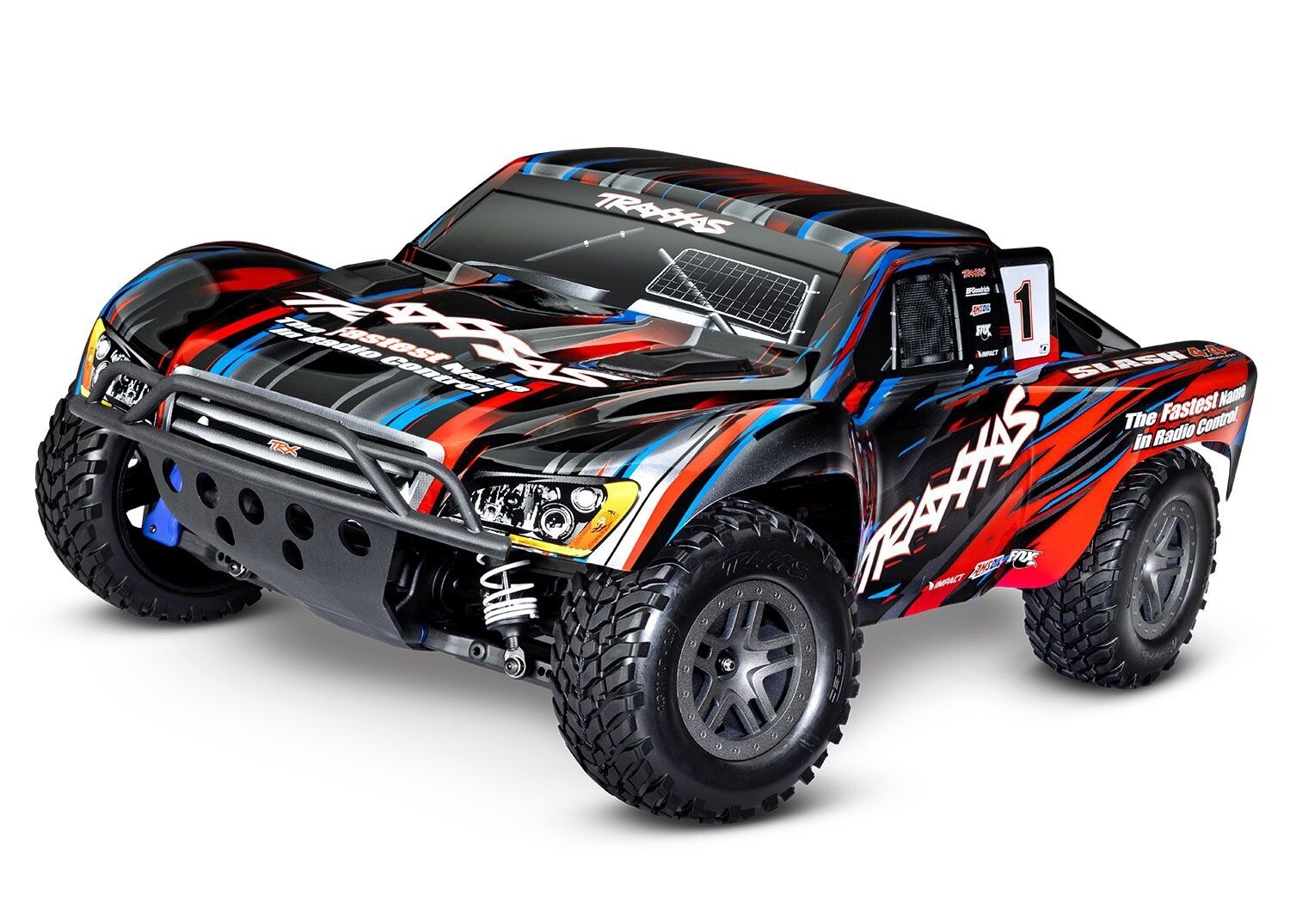 Slash 4X4 BL-2s: 1/10 Scale 4WD Short Course Truck, Colour: RED