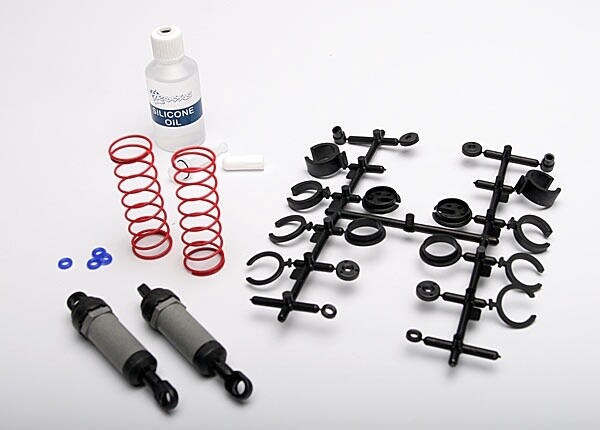 Ultra Shocks (grey) (long) (complete w/ spring pre-load spacers &amp; springs) (2)