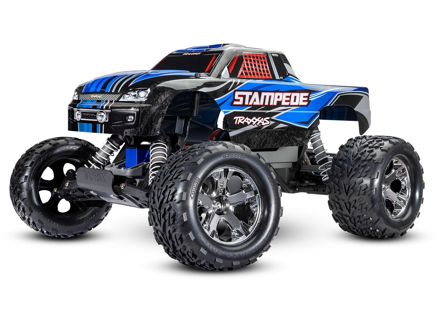 Stampede: 1/10 Scale Monster Truck w/USB-C, Colour: 36054-8-BLUE
