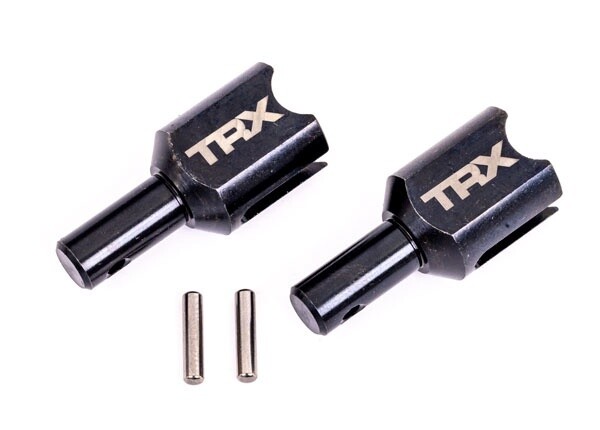 Differential output cup, front or rear (hardened steel, heavy duty) (2)/ 2.5x12mm pin (2)