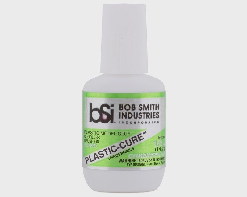 Bob Smith Industries Plastic-Cure Brush-On Odorless Medium CA Glue (1/2oz)