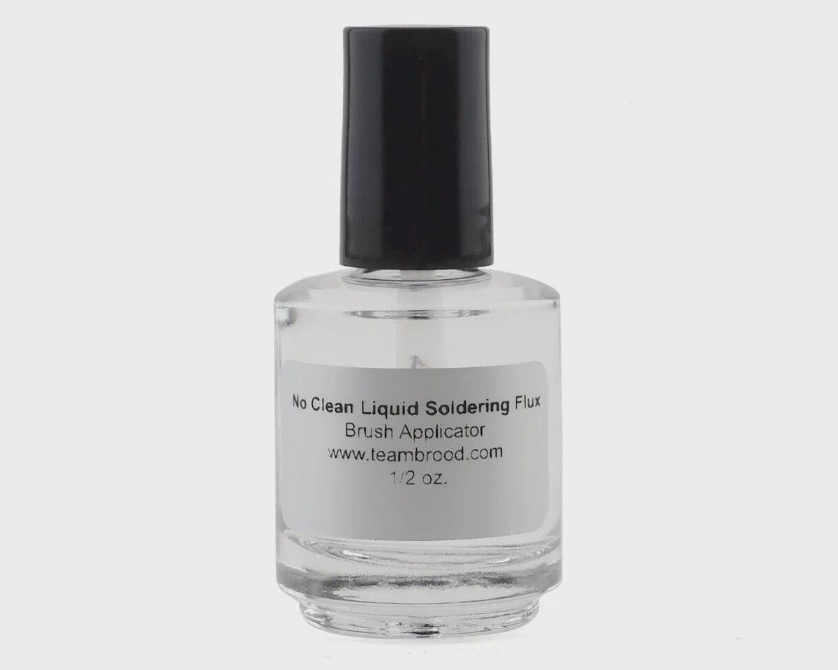 Team Brood No Clean Liquid Soldering Flux Brush Bottle (1/2oz)