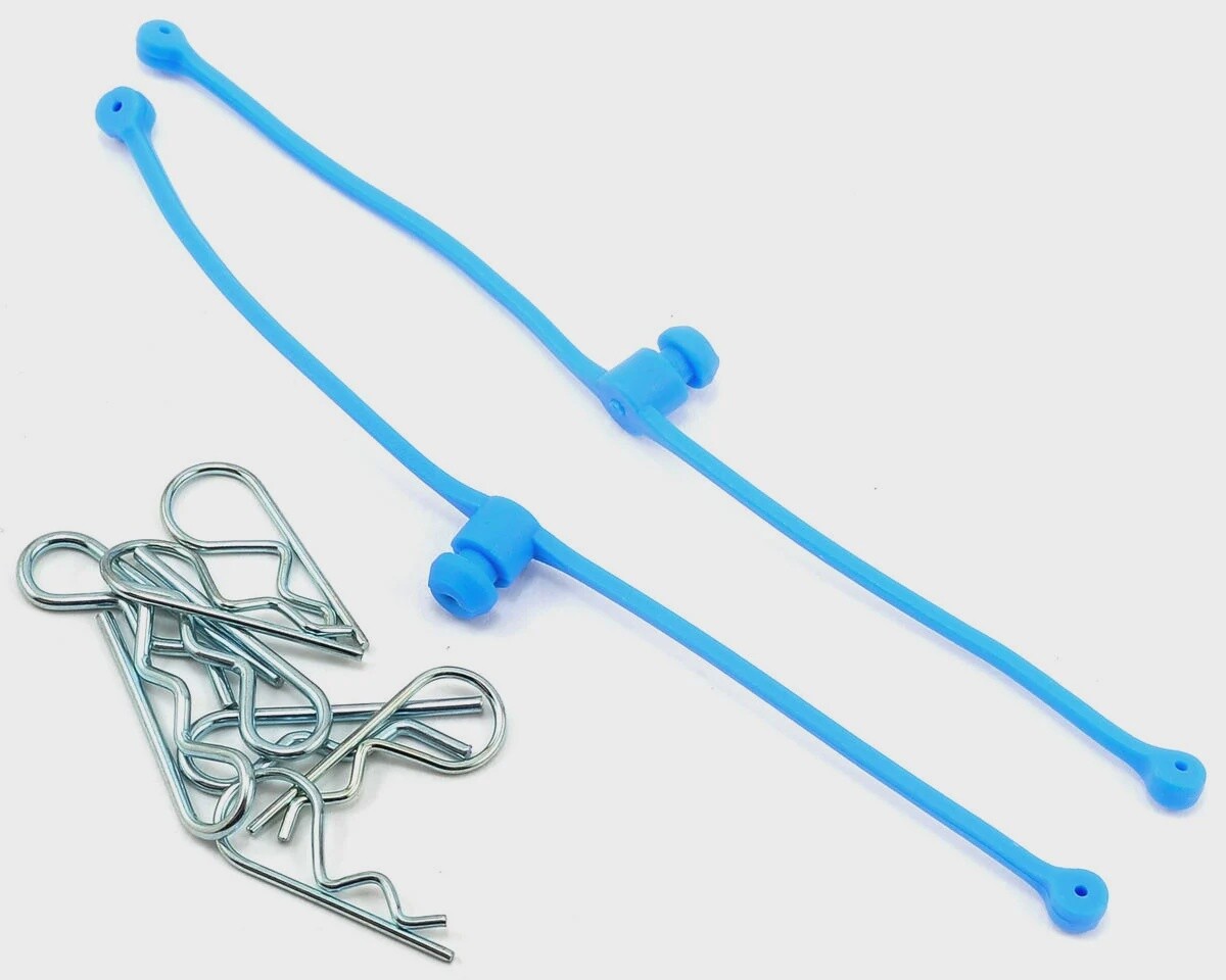 DuBro Body Klip Retainers w/Body Clips (Blue)