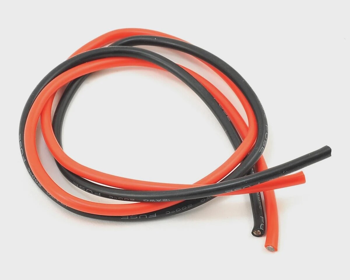 ProTek RC Silicone Hookup Wire (Red &amp; Black) (2&#39; Each) (12AWG)