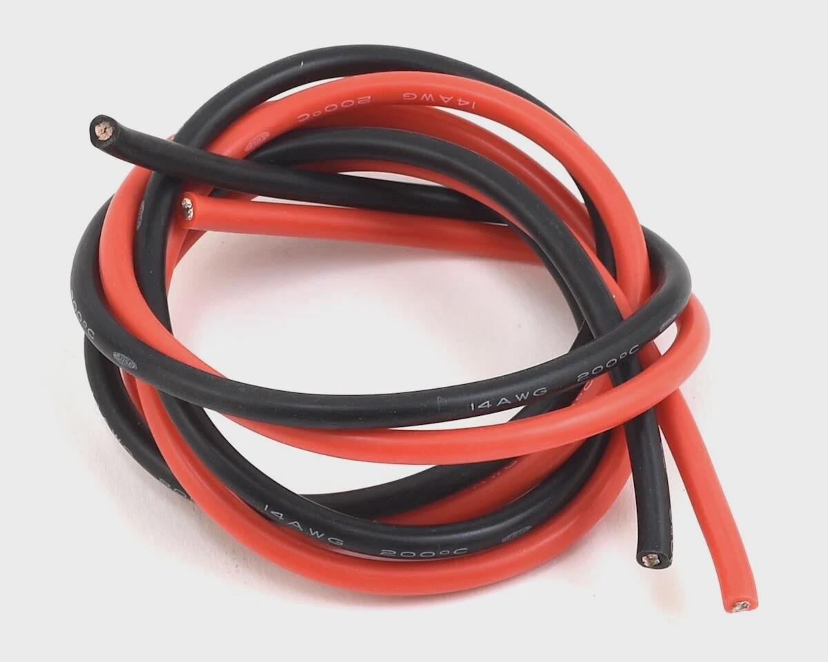 ProTek RC Silicone Hookup Wire (Red &amp; Black) (2&#39; Each) (14AWG)